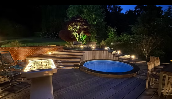 Rooftop terrace — evening placement
